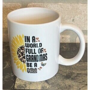 Grandma Coffee Mug Oma Sunflower Leopard Print Best Oma Ever Gift Cup 11 German